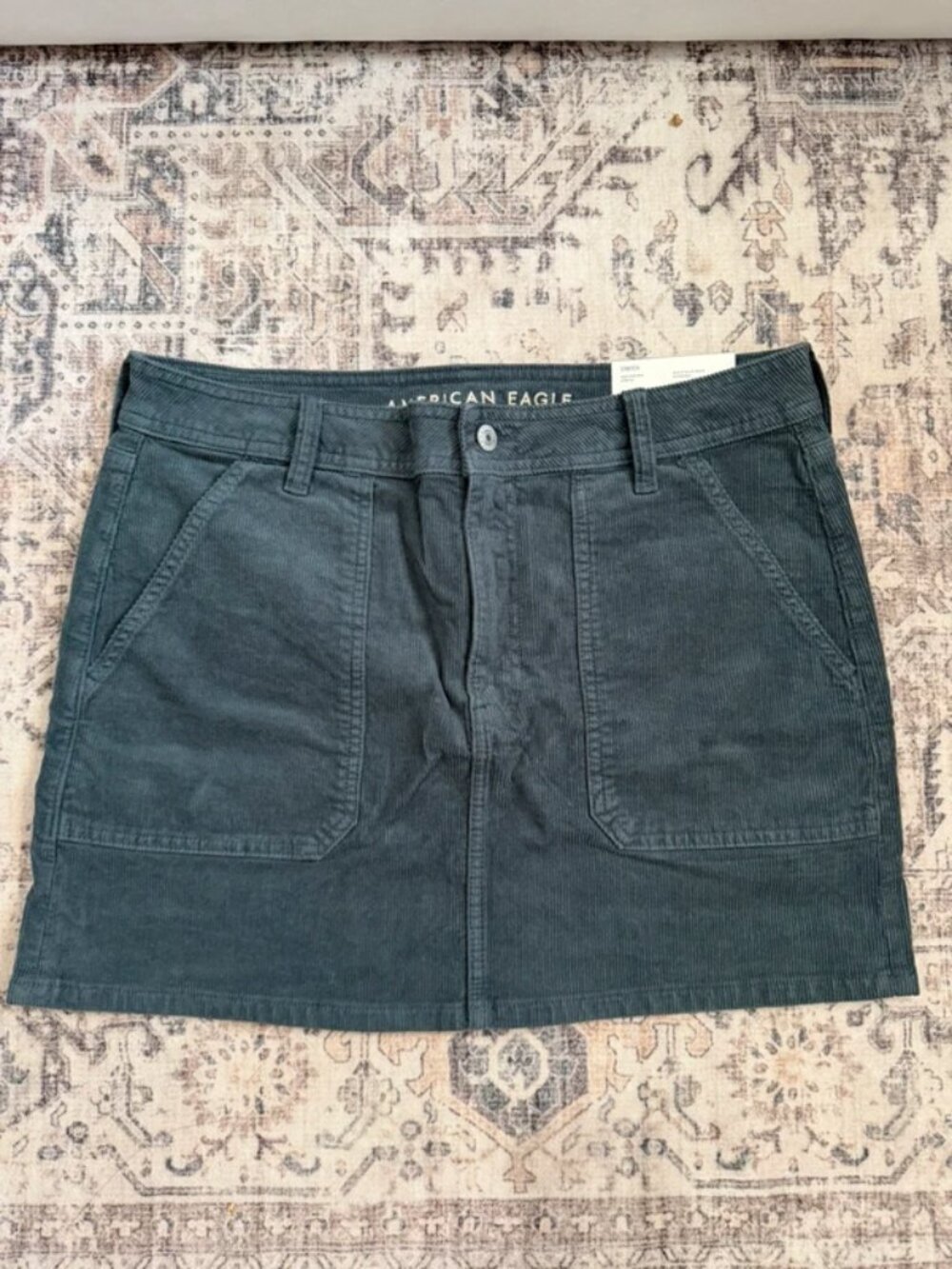 Corduroy Blue Skirt